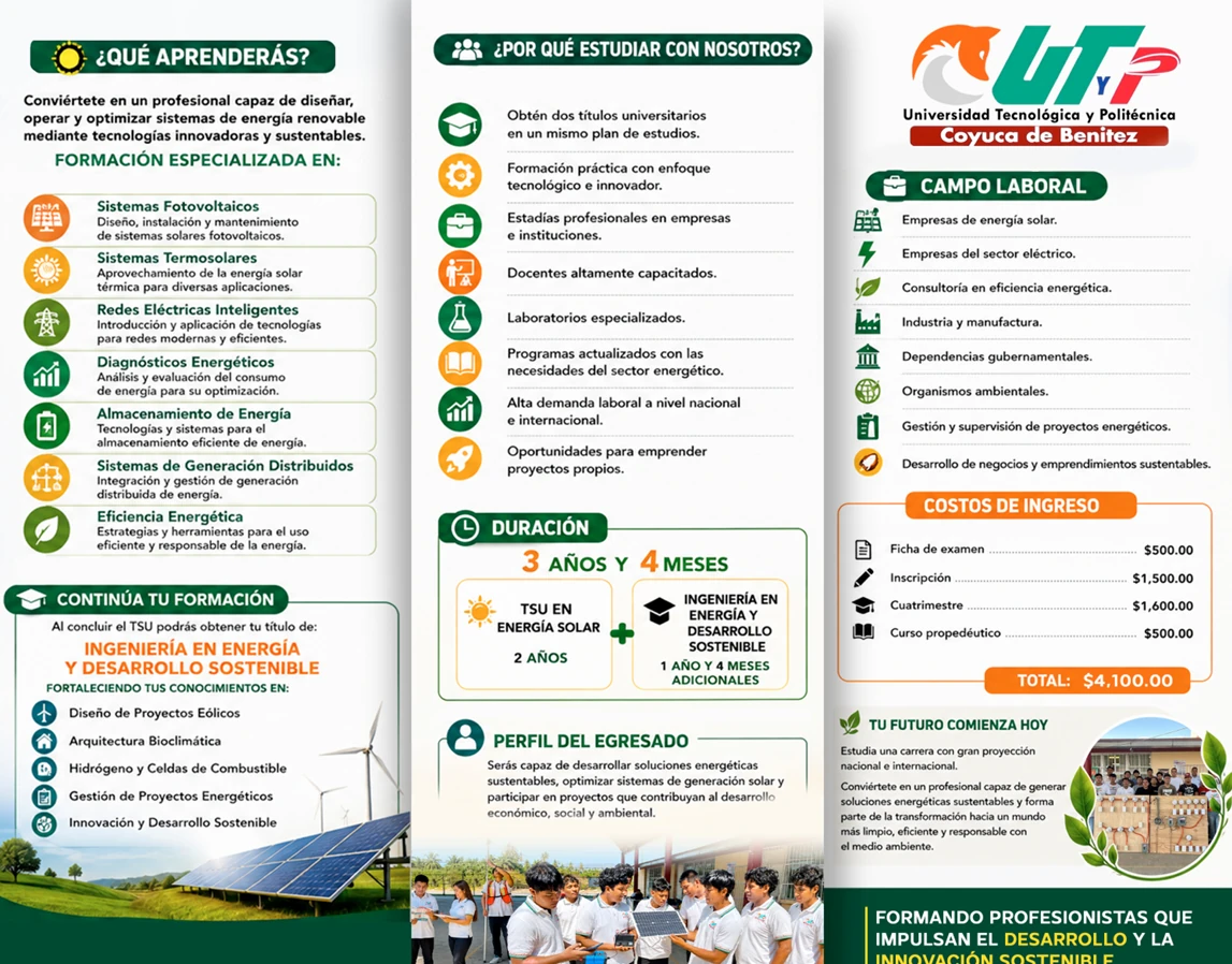 Ingeniería en Energía y Desarrollo Sostenible